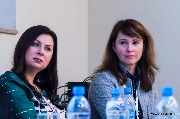 Оксана Апейкина, заместитель главного бухгалтера ВТБ24, и Ирина Пастухова, руководитель подразделения поддержки систем и процессов Единого сервисного центра отдела по работе с персоналом
ИКЕА 
